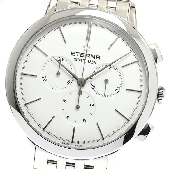 Eterna Eternity Chronograph Silver Dial Quartz Men's Watch